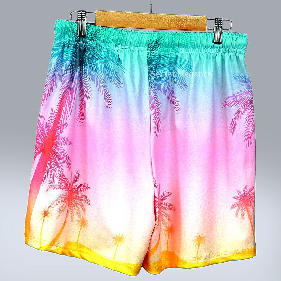 Secret Elegance Men Shorts Beach Vacation Back