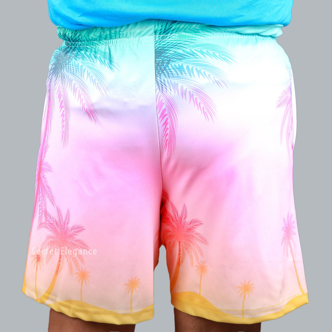 Secret Elegance Men Shorts Beach Vacation Back