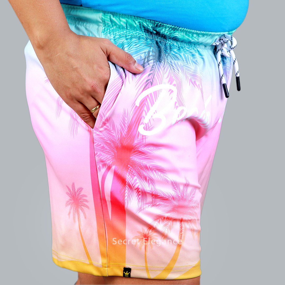 Secret Elegance Men Shorts Beach Vacation Side