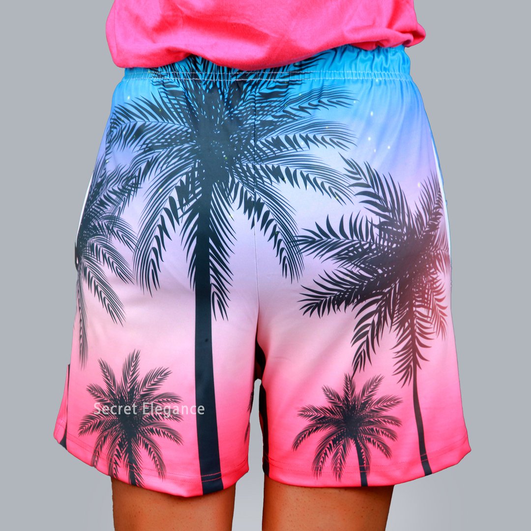 Secret Elegance Women Shorts Beach Life Back